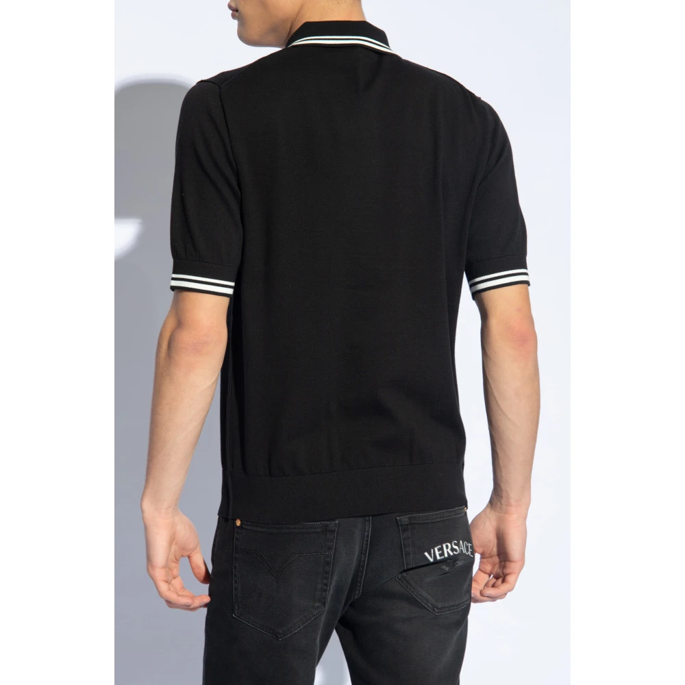 Dolce & Gabbana Katoenen poloshirt Black Heren