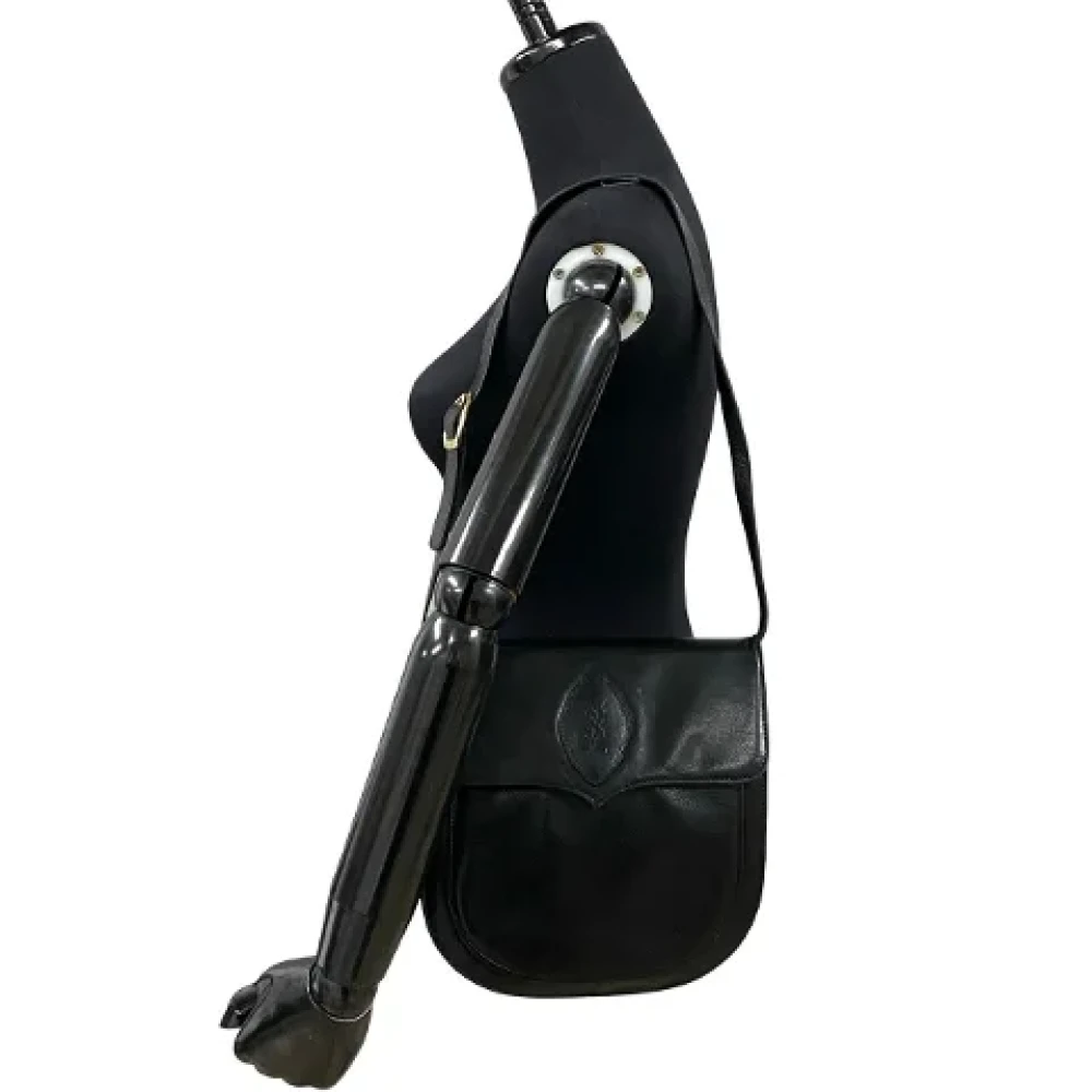 Yves Saint Laurent Vintage Pre-owned Leather crossbody-bags Black Dames