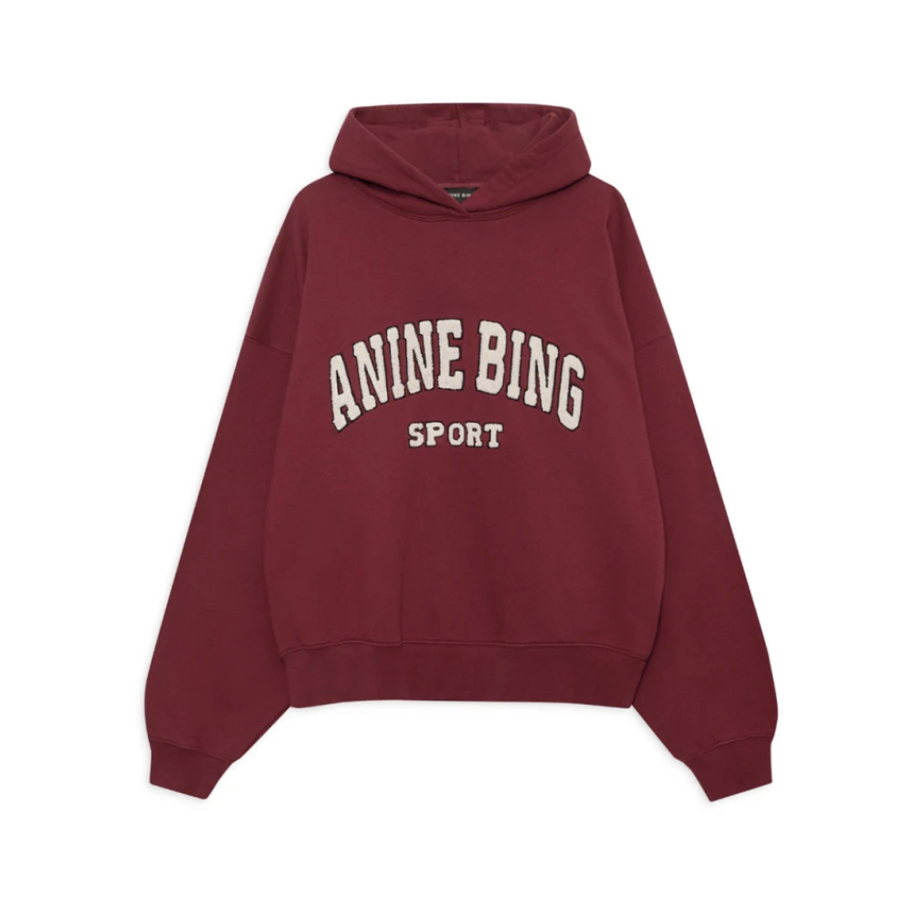 Anine Bing Oversized Sweatshirt Red, Dam