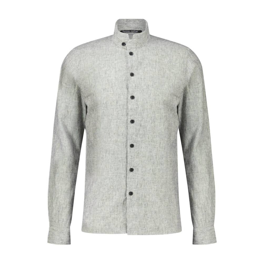 Hannes Roether Casual Shirts Gray Heren