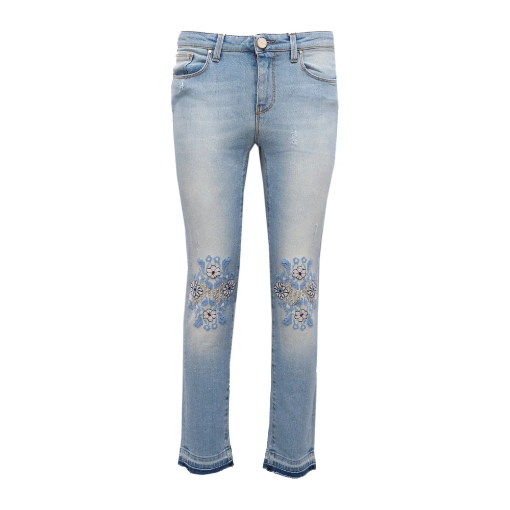 Pinko Women's Blue Slim Fit Jeans, W27, Skinny Denim Trousers Made In Italy