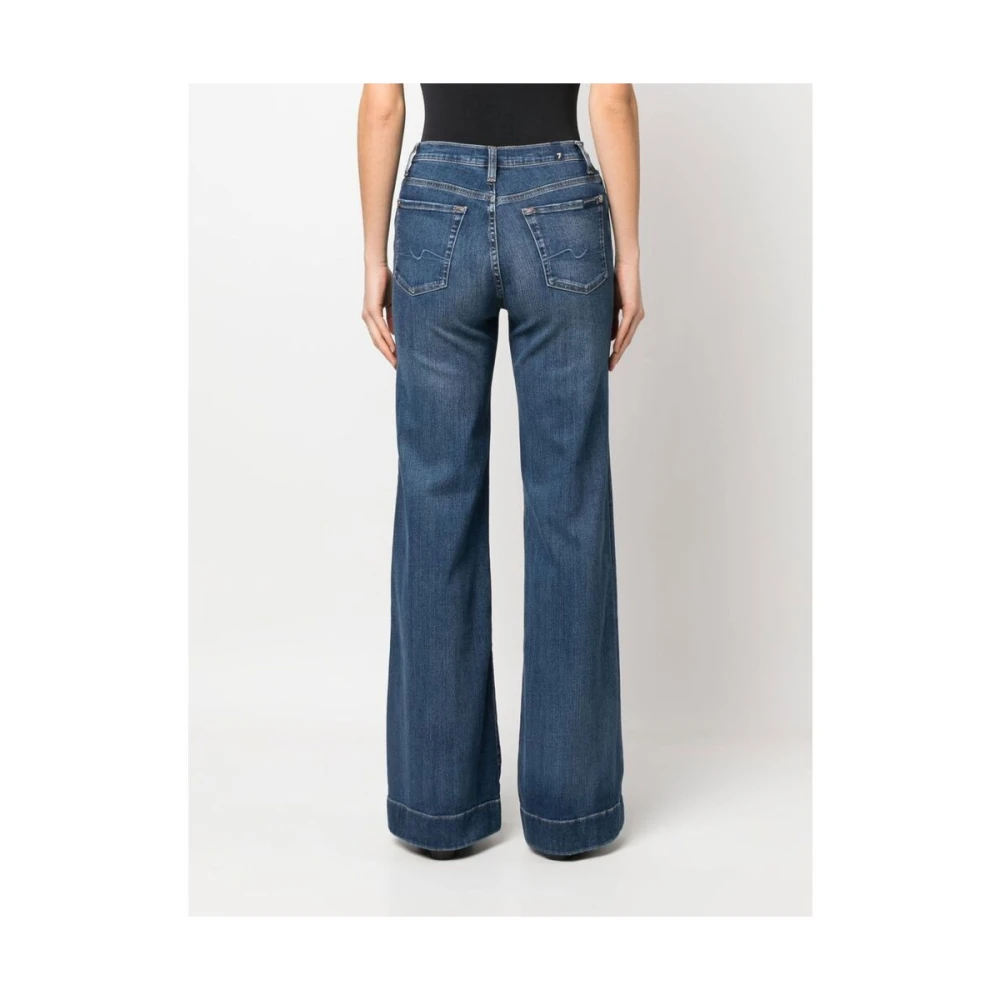 7 For All Mankind Jeans Flare Blue Dames