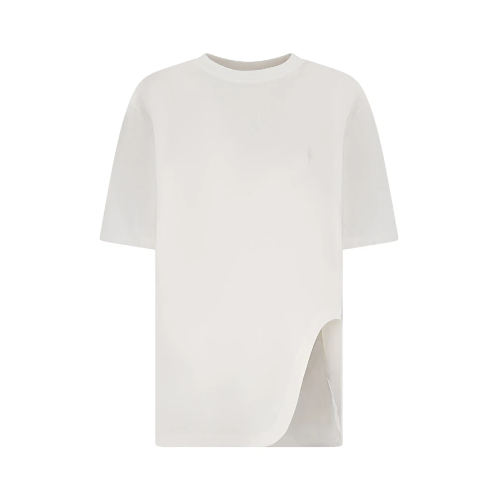 The Attico Women's White T-Shirts, S, Oversized T-Shirt