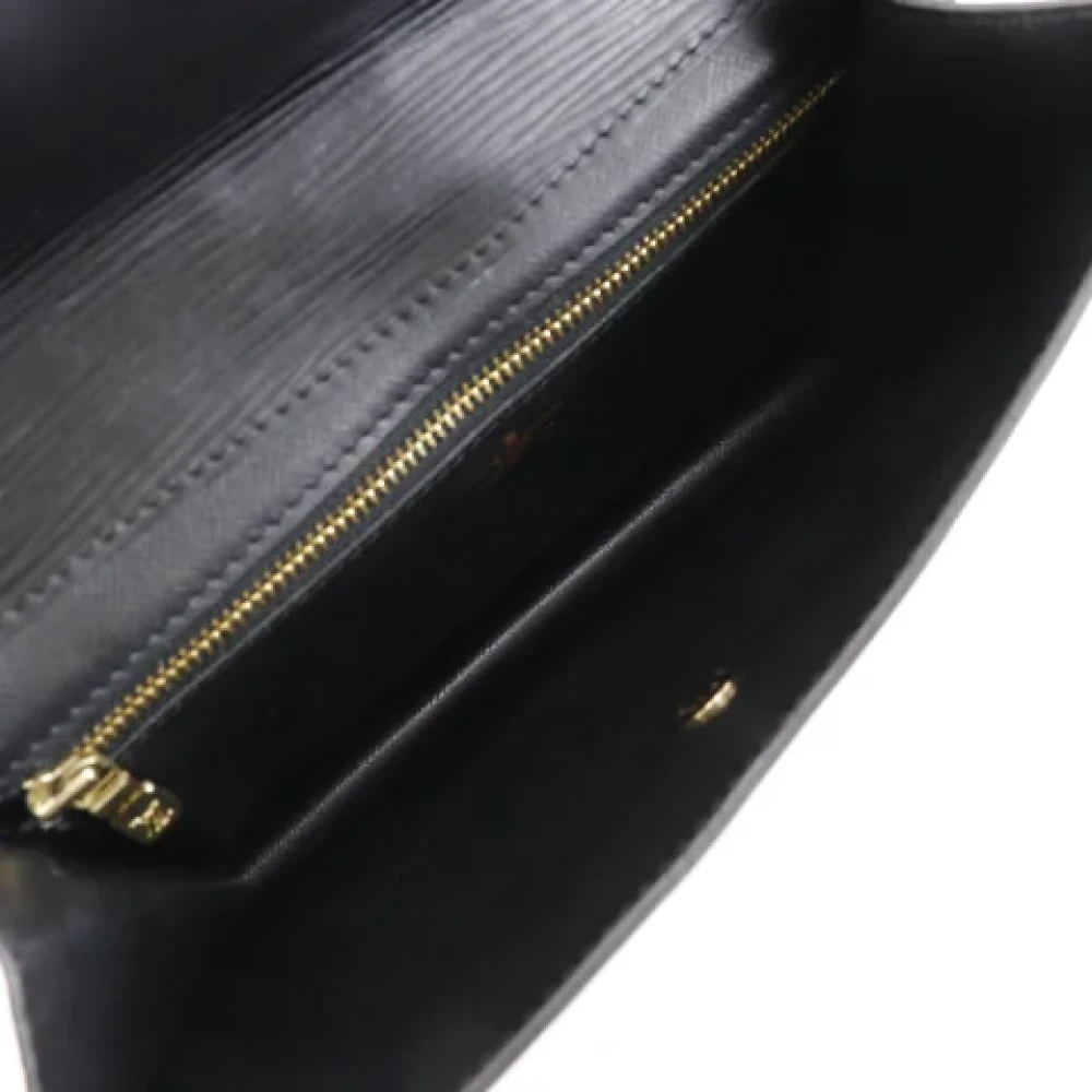 Louis Vuitton Vintage Pre-owned Leather clutches Black Dames