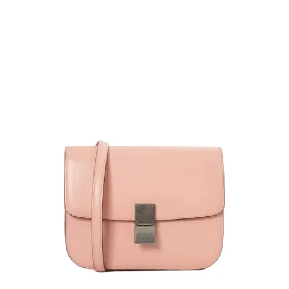 Celine Vintage Pre-owned Leather celine-bags Pink Dames