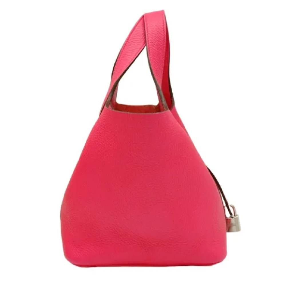 Hermès Vintage Pre-owned Fabric handbags Pink Dames