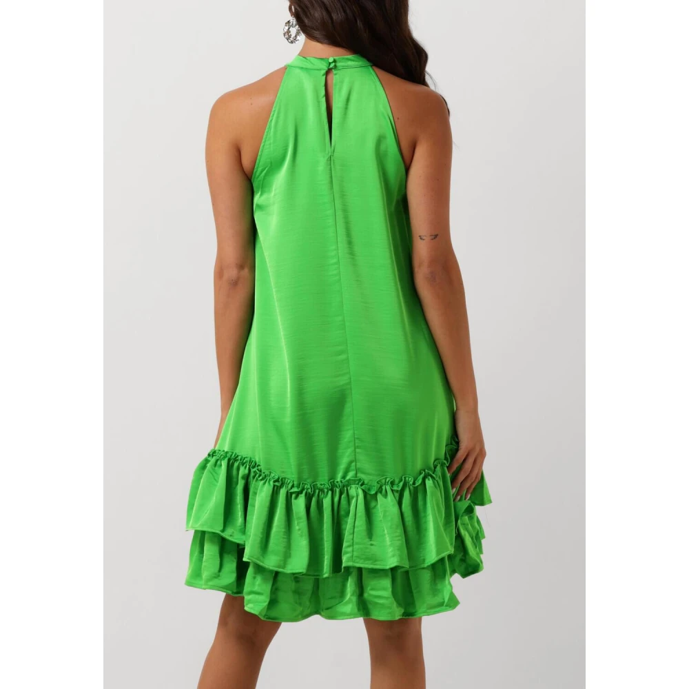 Y.A.S Groene Halternek Mini Jurk Green Dames