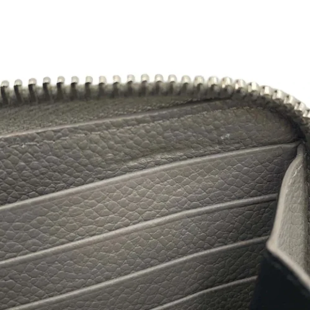 Saint Laurent Vintage Pre-owned Leather wallets Gray Dames
