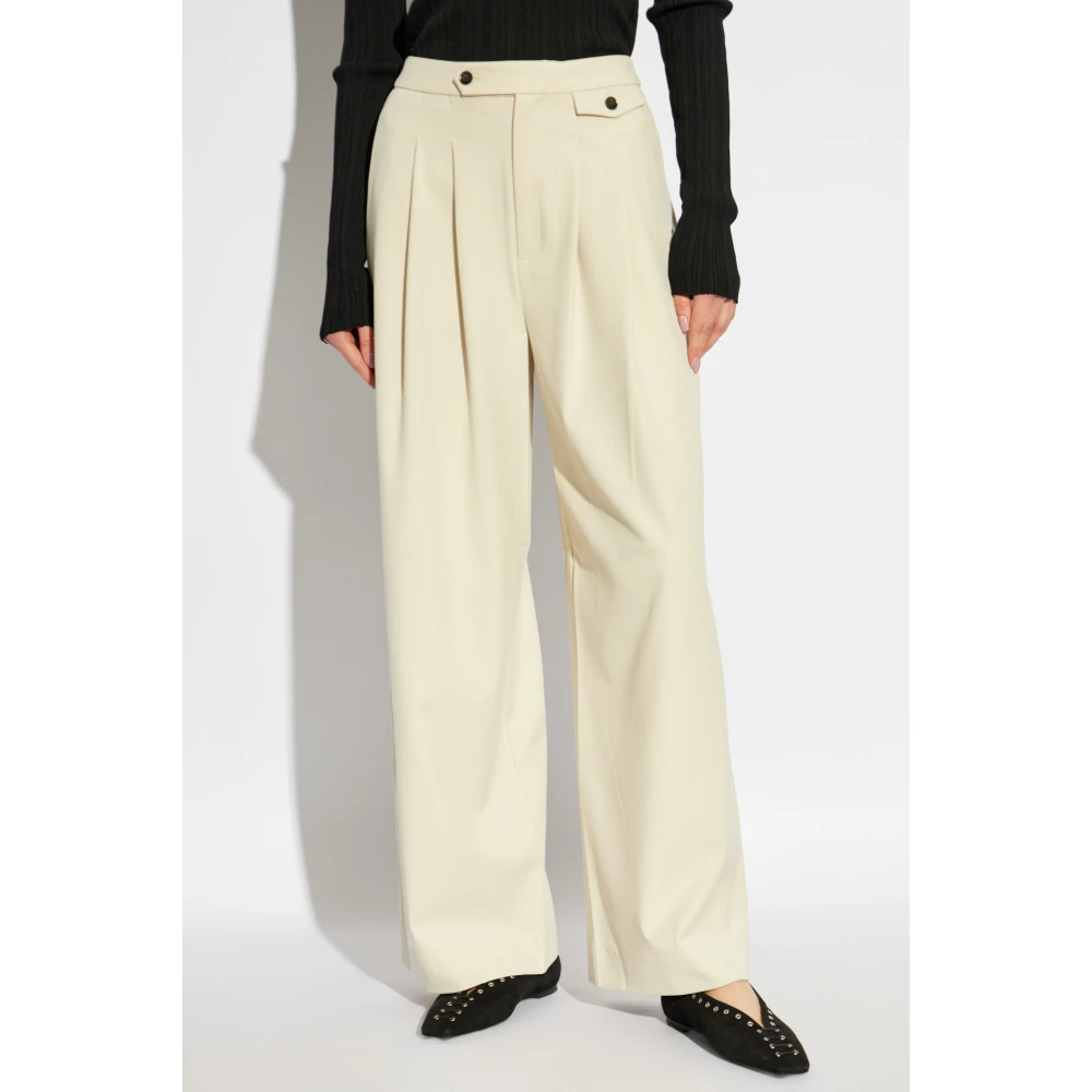 Gestuz Broek met zakken Beige Dames