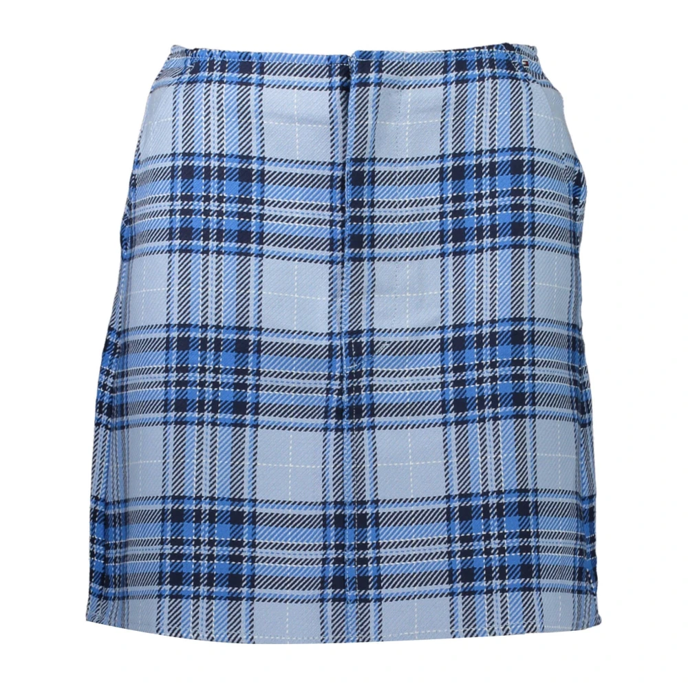 Tommy Hilfiger Women's Blue Short Skirt With Embroidery - Short Skirts - Xs- Skirts