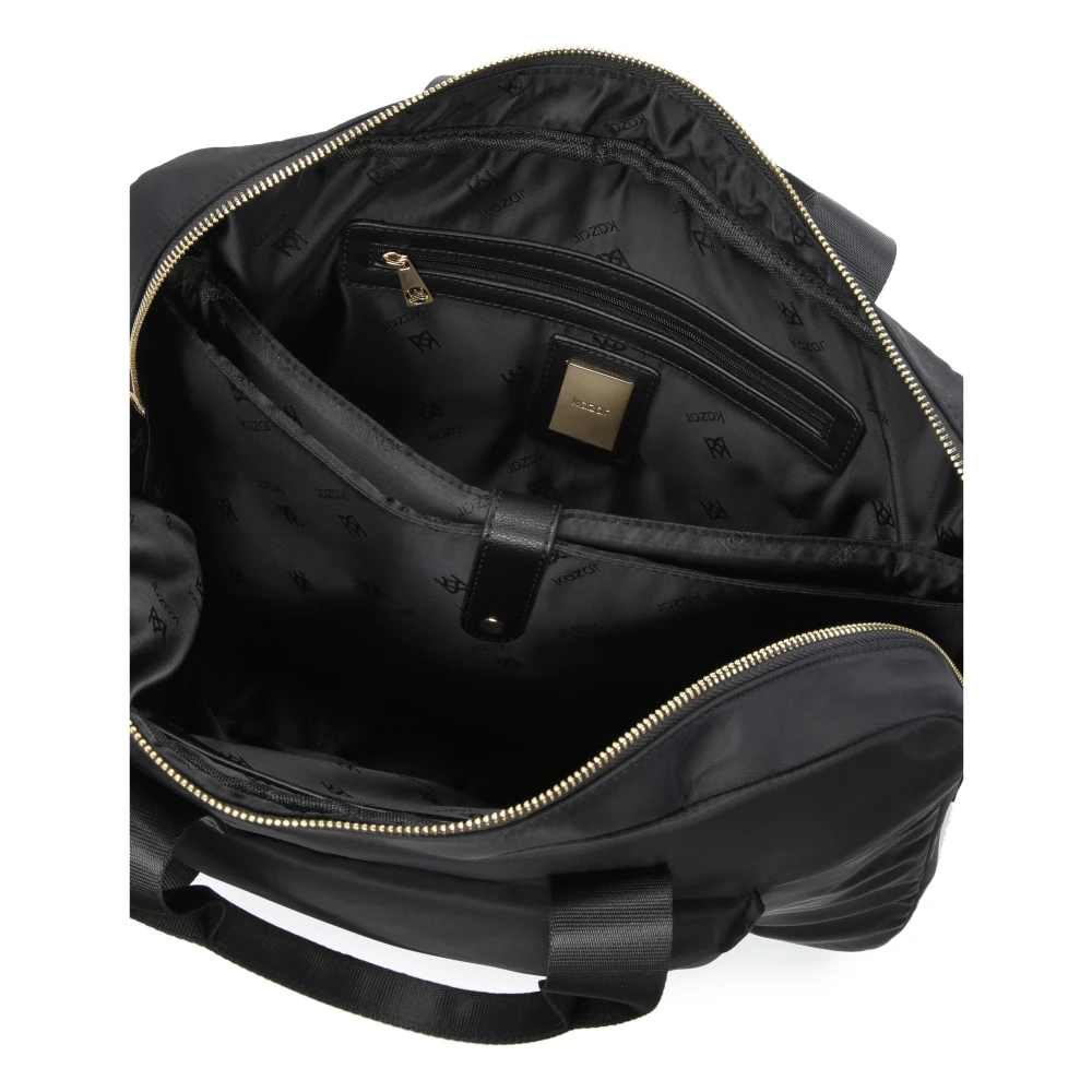 Kazar Zwarte Textiel Laptoptas met Handvatten Black Dames
