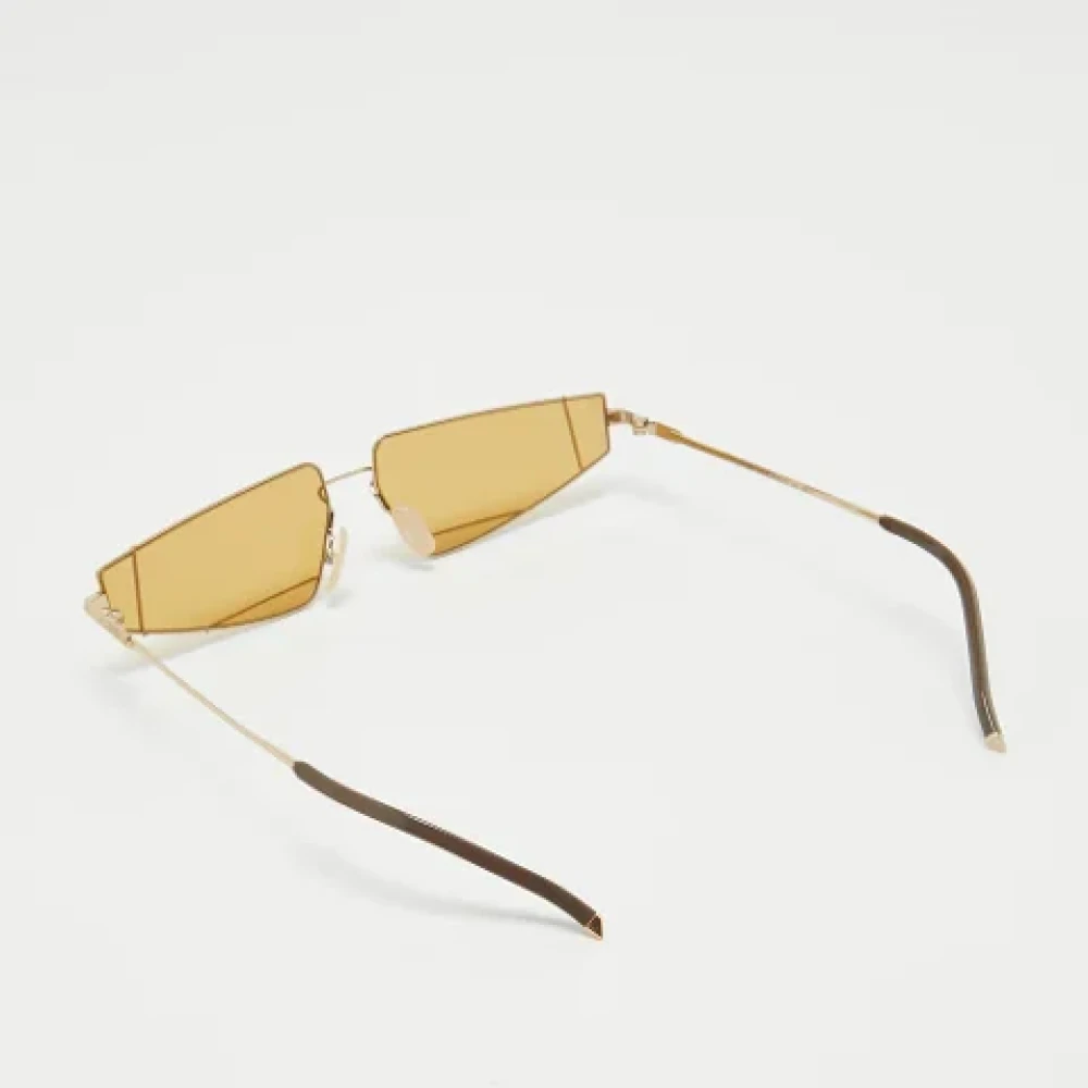 Fendi Vintage Pre-owned Acetate sunglasses Yellow Dames