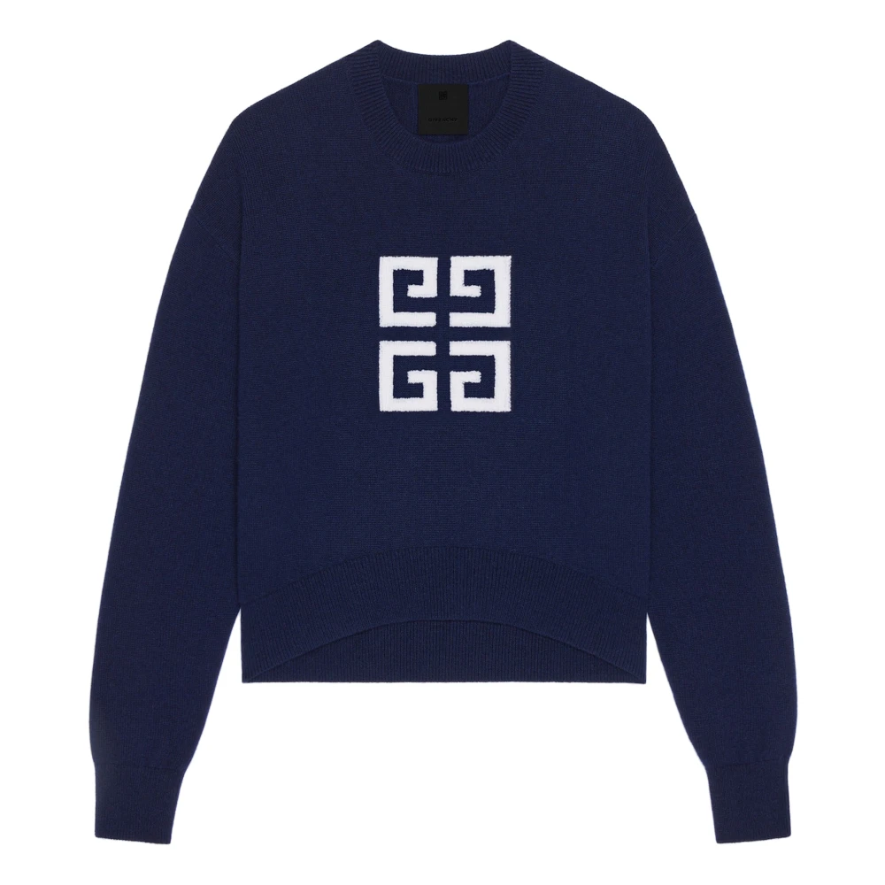 Givenchy Women's Blue Sweater With Emblem 4G