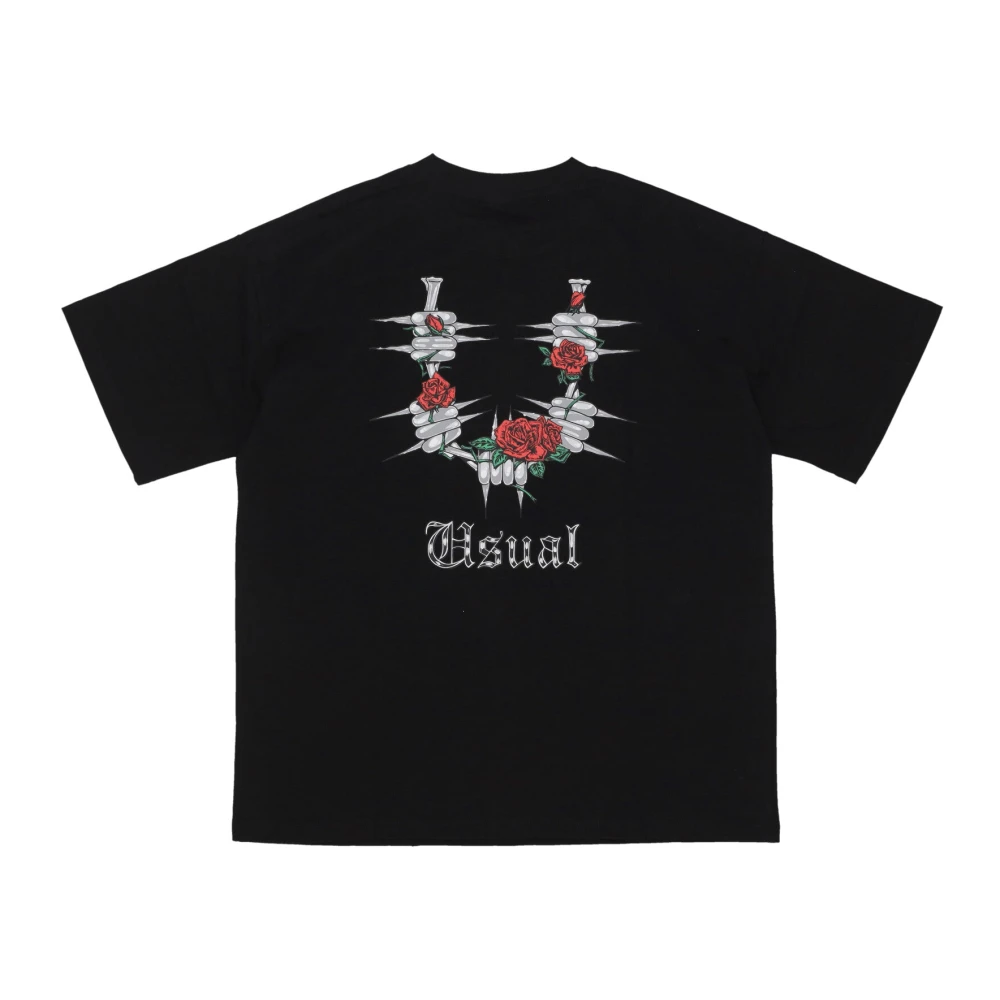 Usual Heren Choke T-shirt 100% Katoen Black Heren