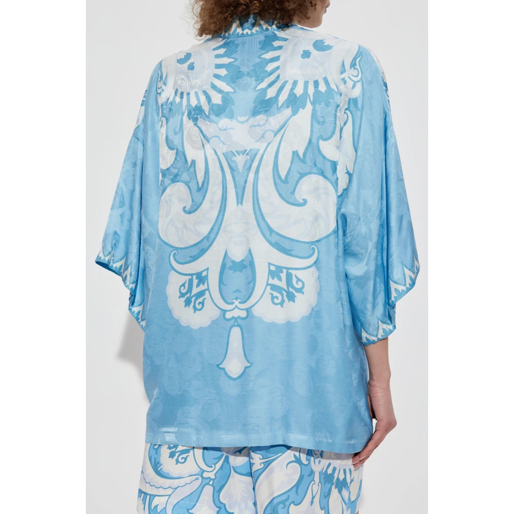 ETRO Gestreept overhemd Blue Dames