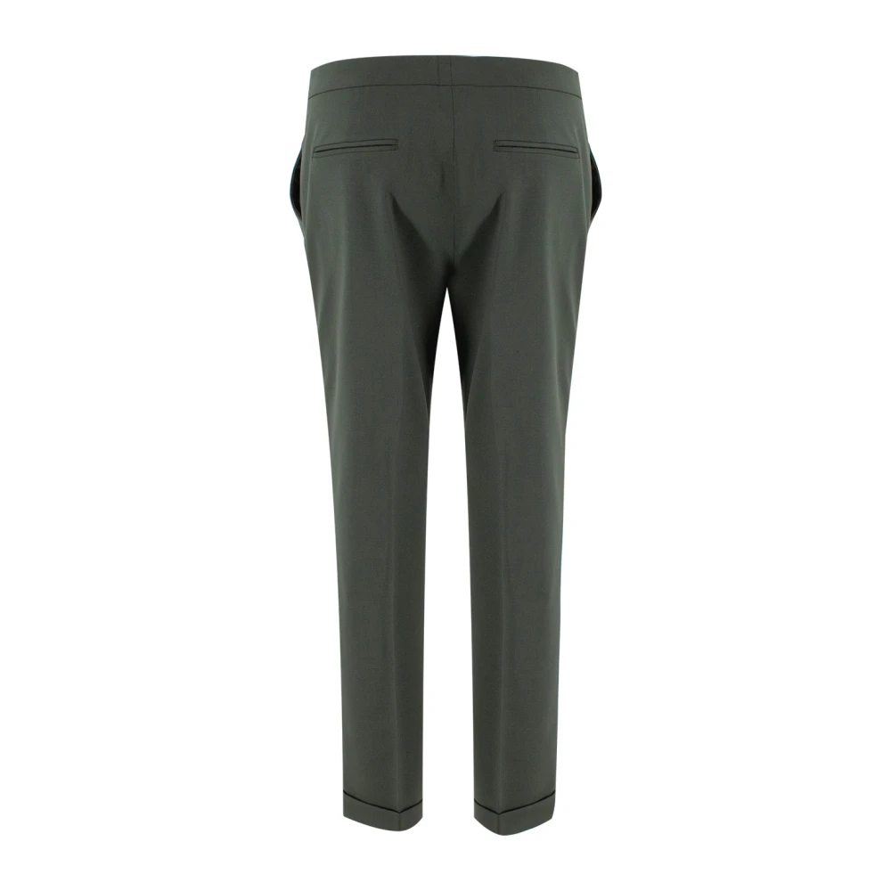 ETRO Hoge Taille Cropped Broek Green Dames
