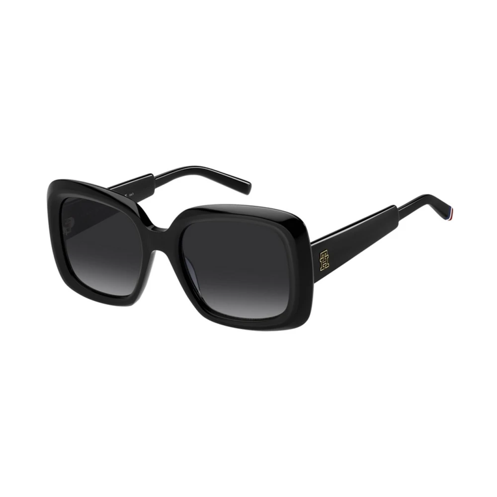 Tommy Hilfiger Women's Black Sunglasses, 53 Mm, Authentic Stylish Sunglasses, Premium Quality