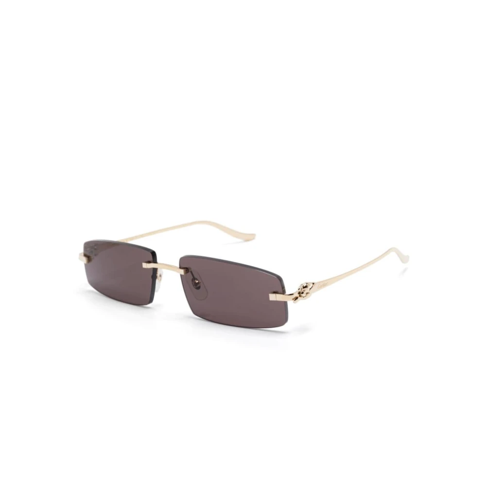 Cartier Unisex Yellow Panthère Sunglasses - Sunglasses - 58 Mm - Accessories