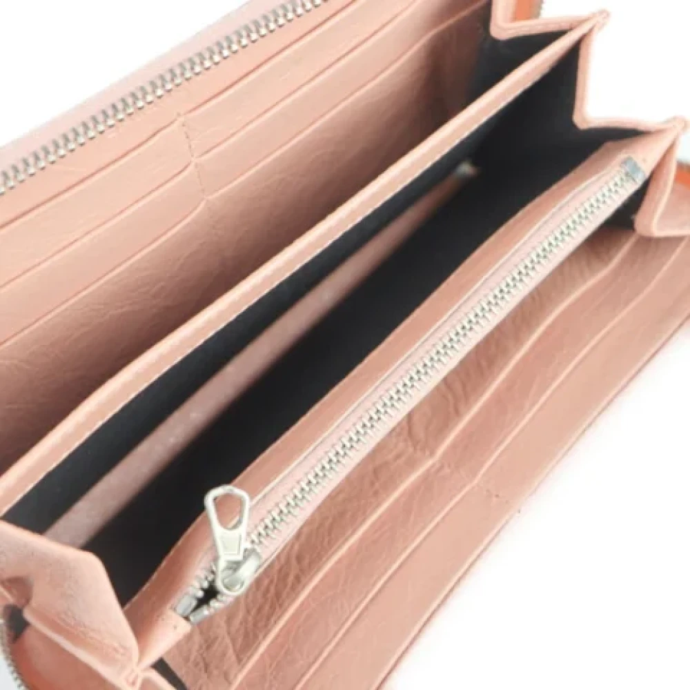 Balenciaga Vintage Pre-owned Leather wallets Pink Dames