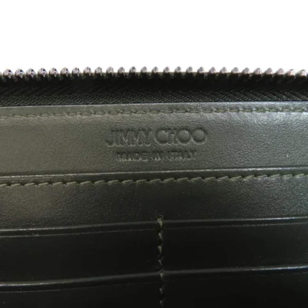 Jimmy Choo Pre-owned Leather wallets Green Dames