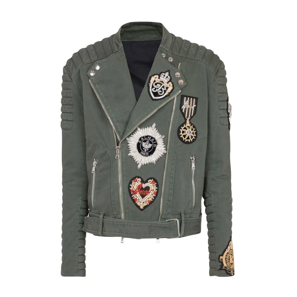 Jackets > Denim Jackets - - Balmain - Modalova