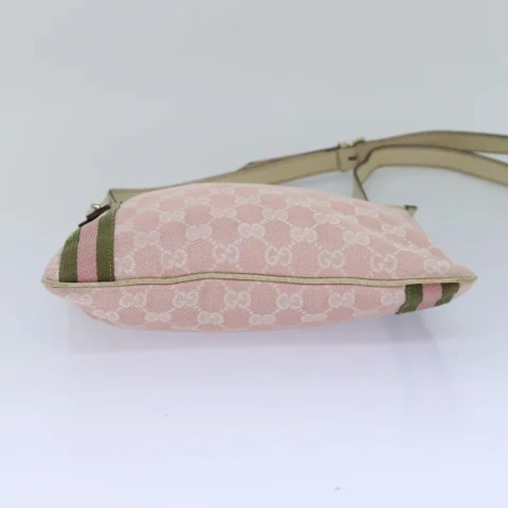 Gucci Vintage Pre-owned Canvas gucci-bags Pink Dames