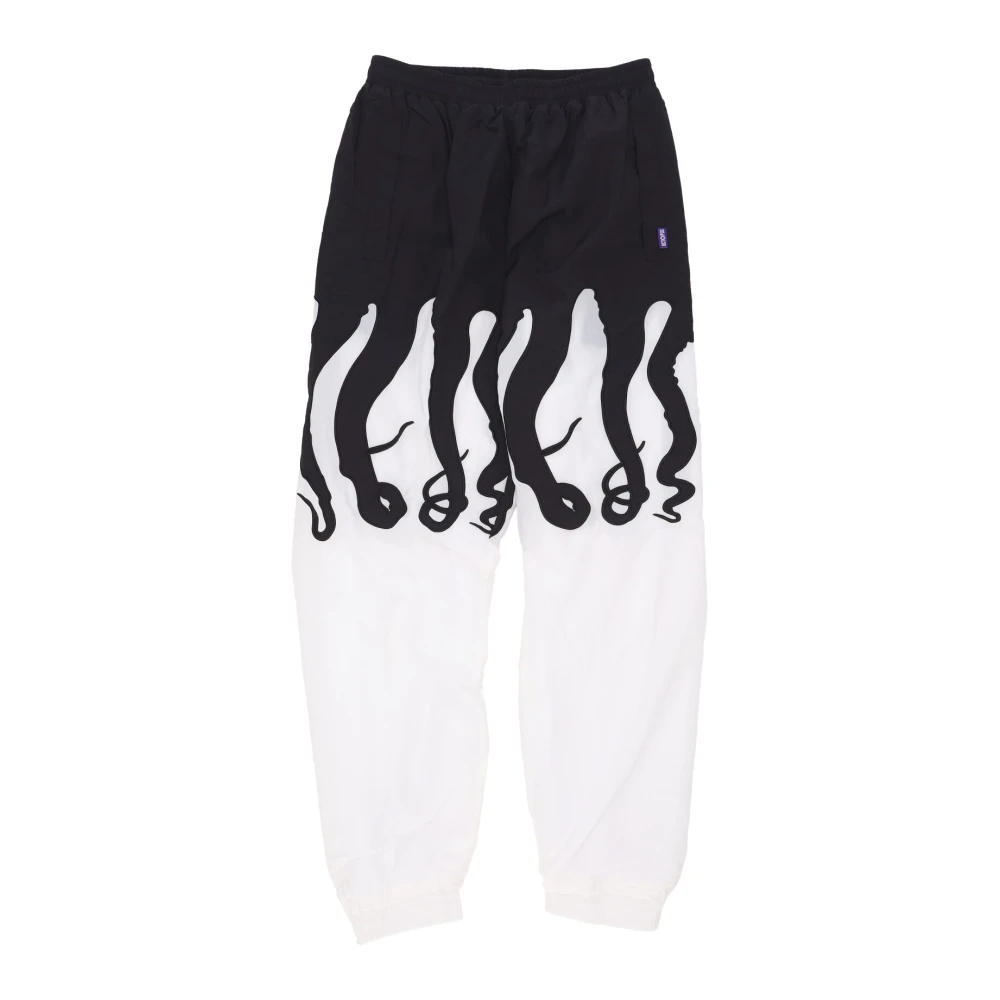 Octopus Originele Track Pants Streetwear Wit Zwart Multicolor Heren