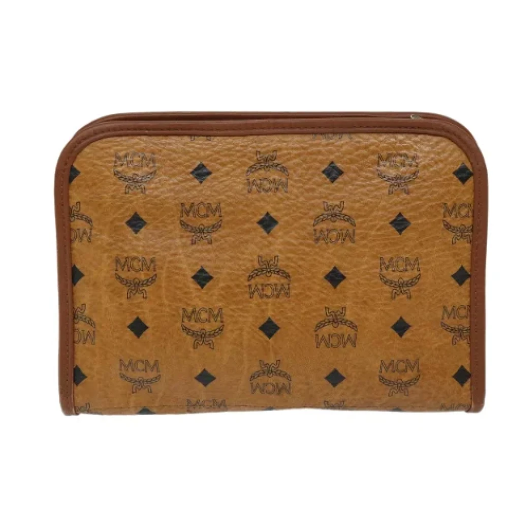 MCM Pre-owned Canvas clutches Brown Dames