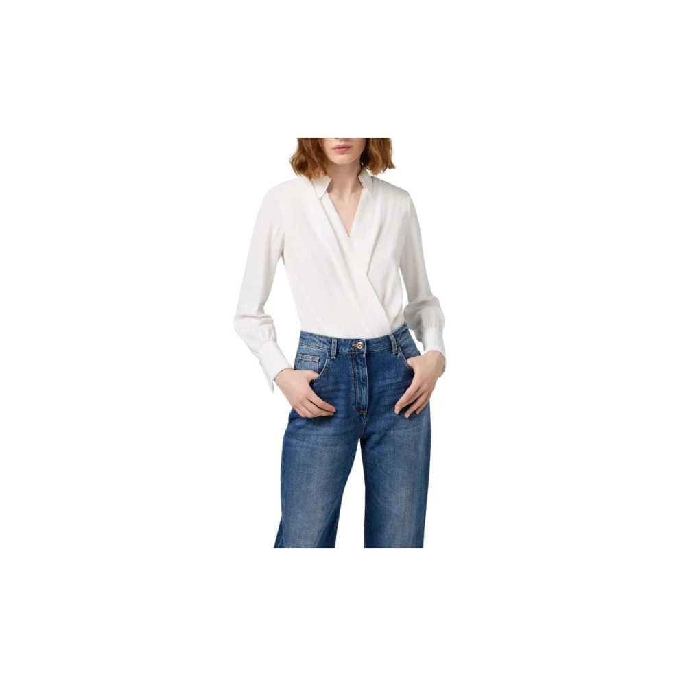 Elisabetta Franchi Elegante Witte Blouse White Dames