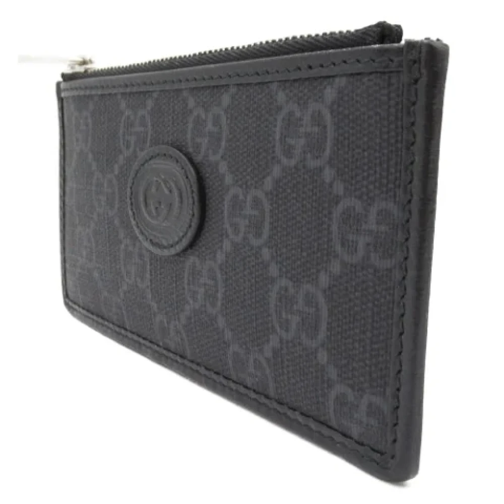 Gucci Vintage Pre-owned Leather wallets Black Heren