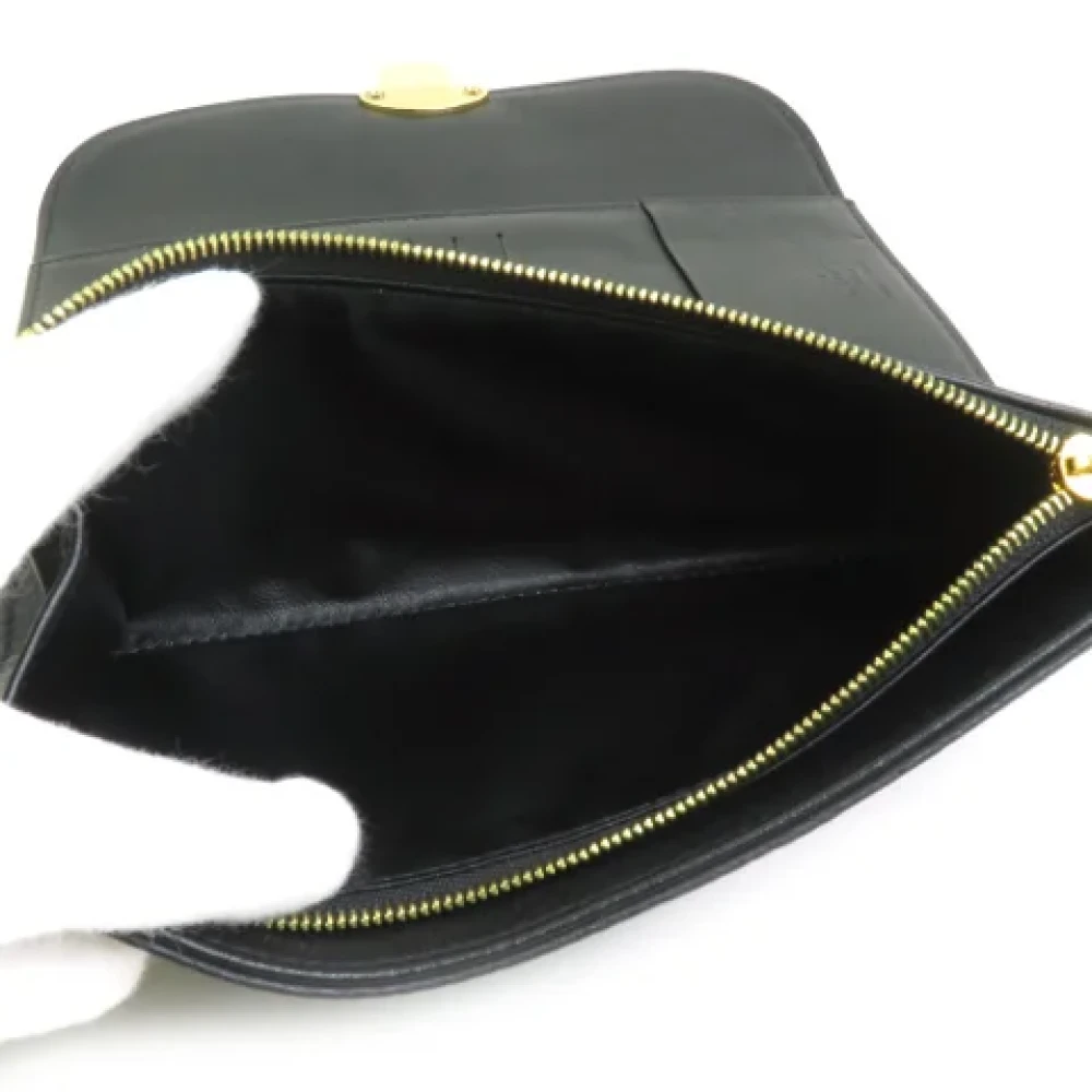 Louis Vuitton Vintage Pre-owned Leather wallets Black Dames