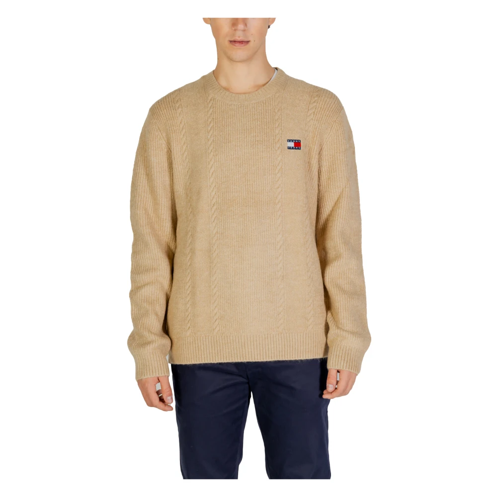 Tommy Jeans Kabeltrui Herfst Winter Collectie Yellow Heren
