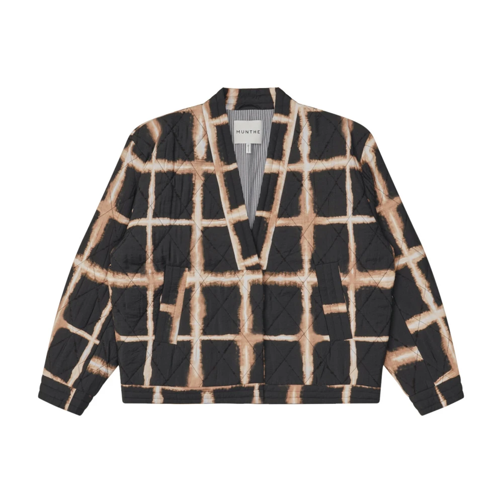 Munthe Gewatteerde Jas met Slimme Print Multicolor Dames
