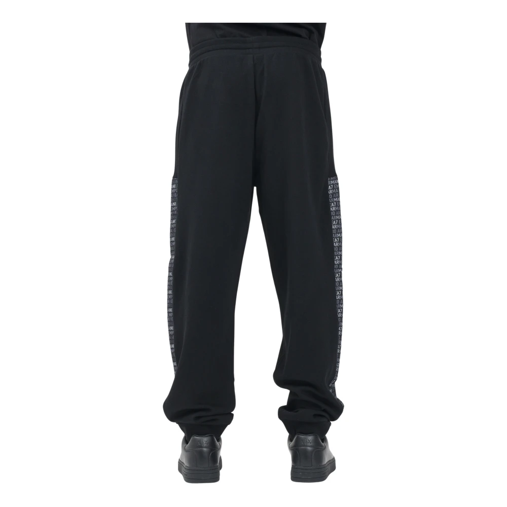 Emporio Armani EA7 Sportieve Zwarte Broek Lente Zomer Black Heren