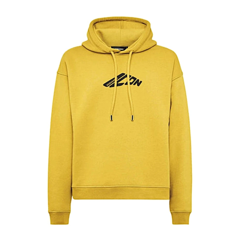 Dsquared2 Men's Yellow Hoodies, M, Felpa