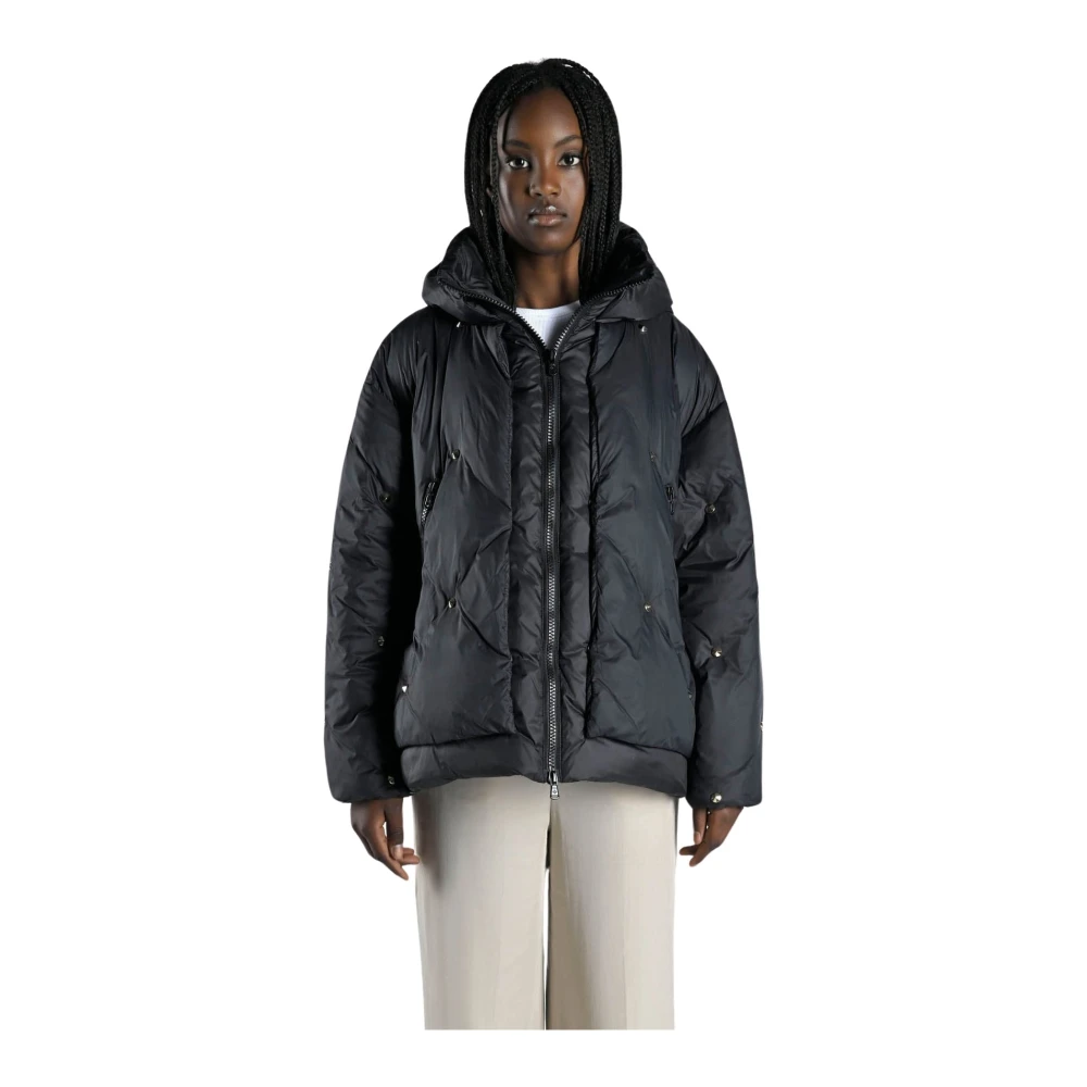 Canadian Classics Winter Donsjas met Zilveren Studs Black Dames