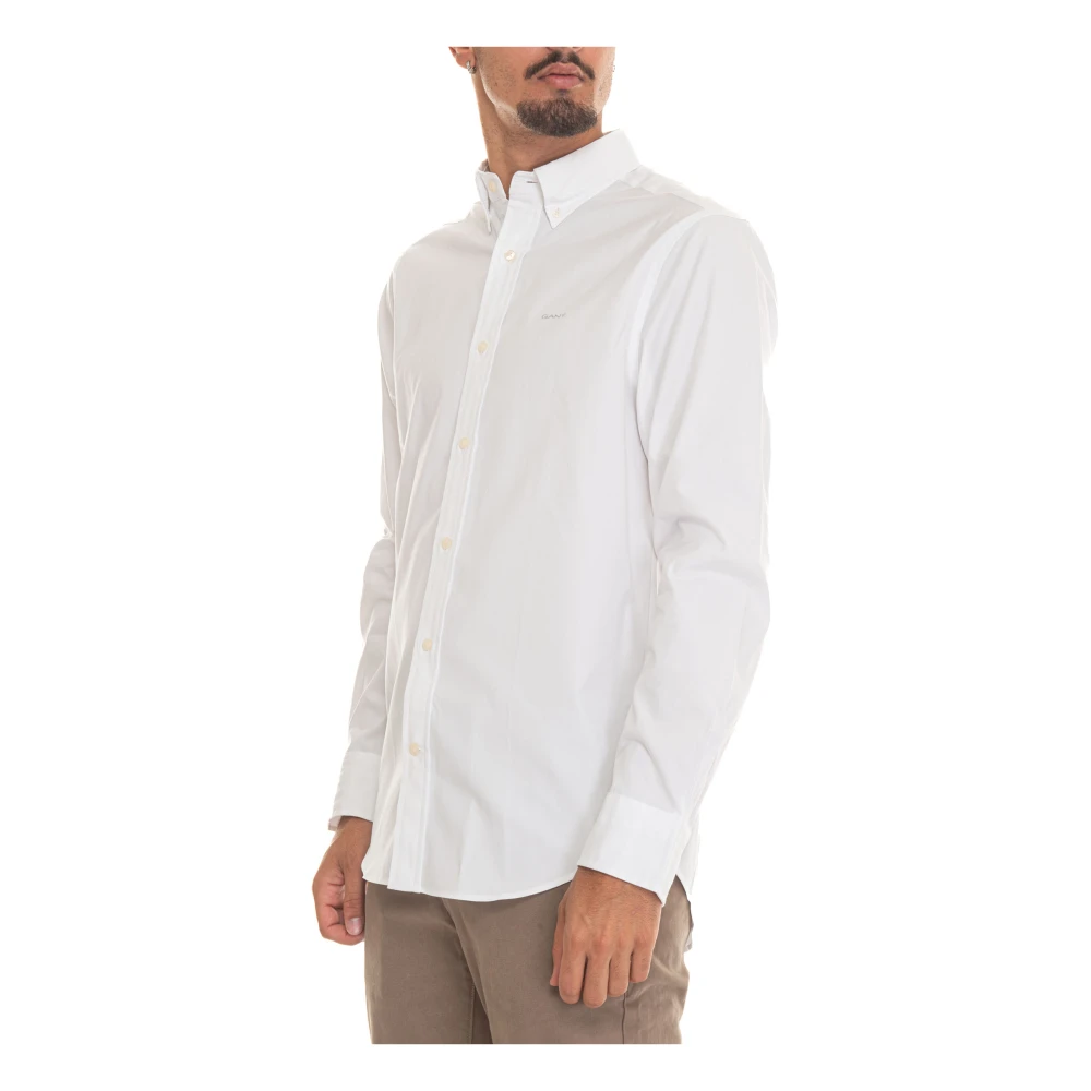 Gant Casual overhemd met knoopsluiting White Heren