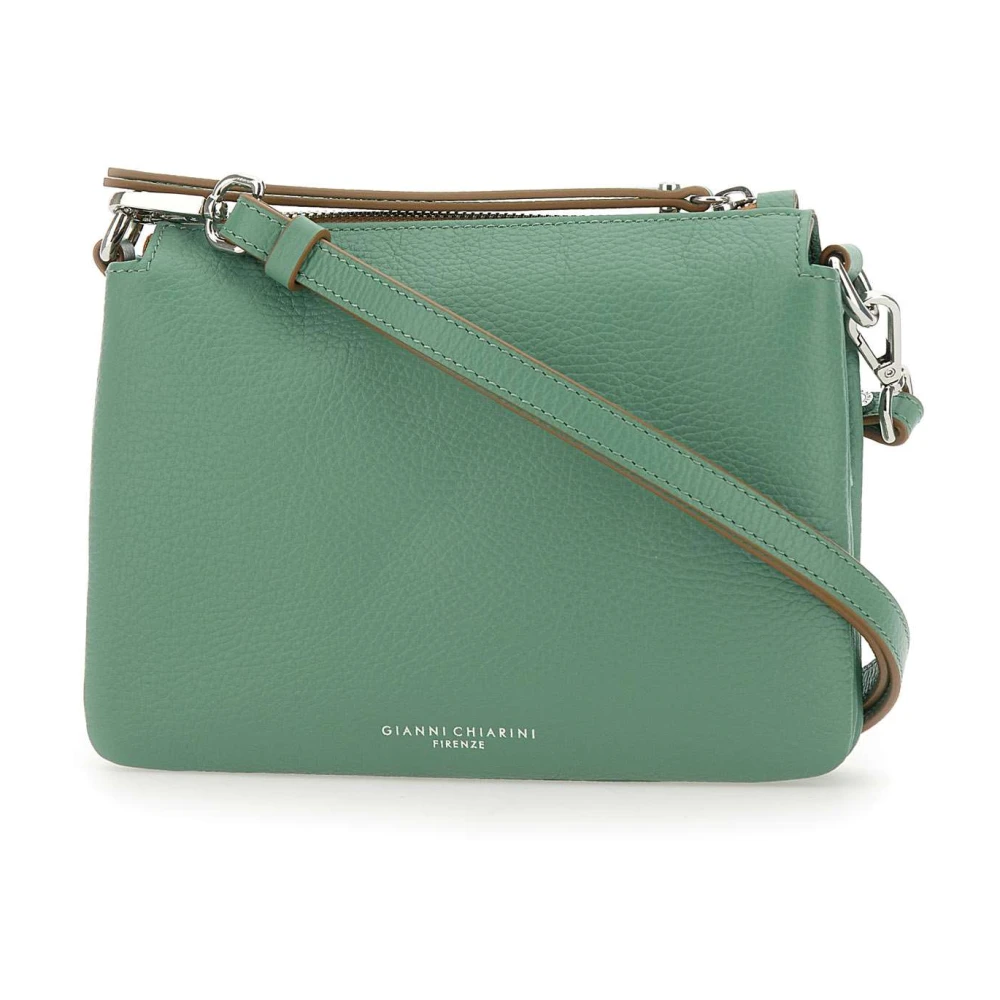 Gianni Chiarini Mint Groene Leren Schoudertas Green Dames