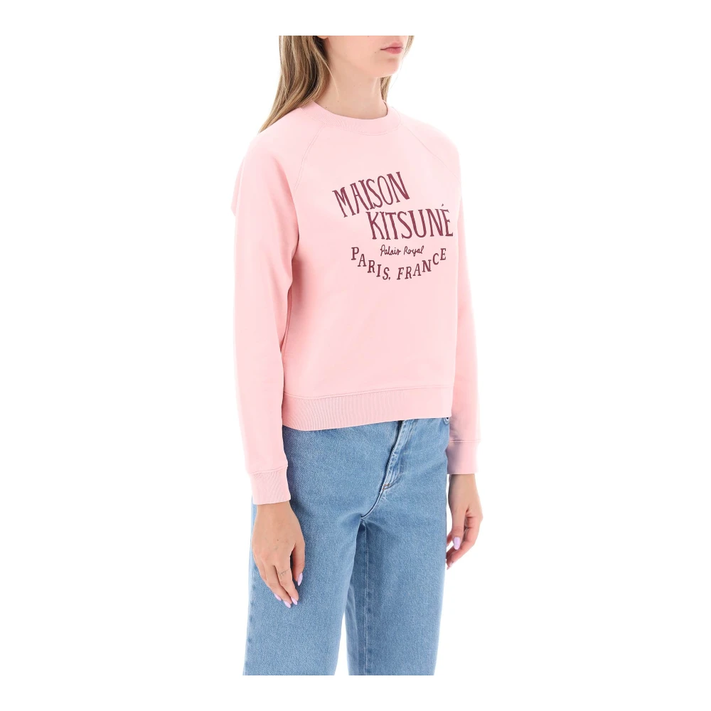 Maison Kitsuné Sweatshirt met print Pink Dames