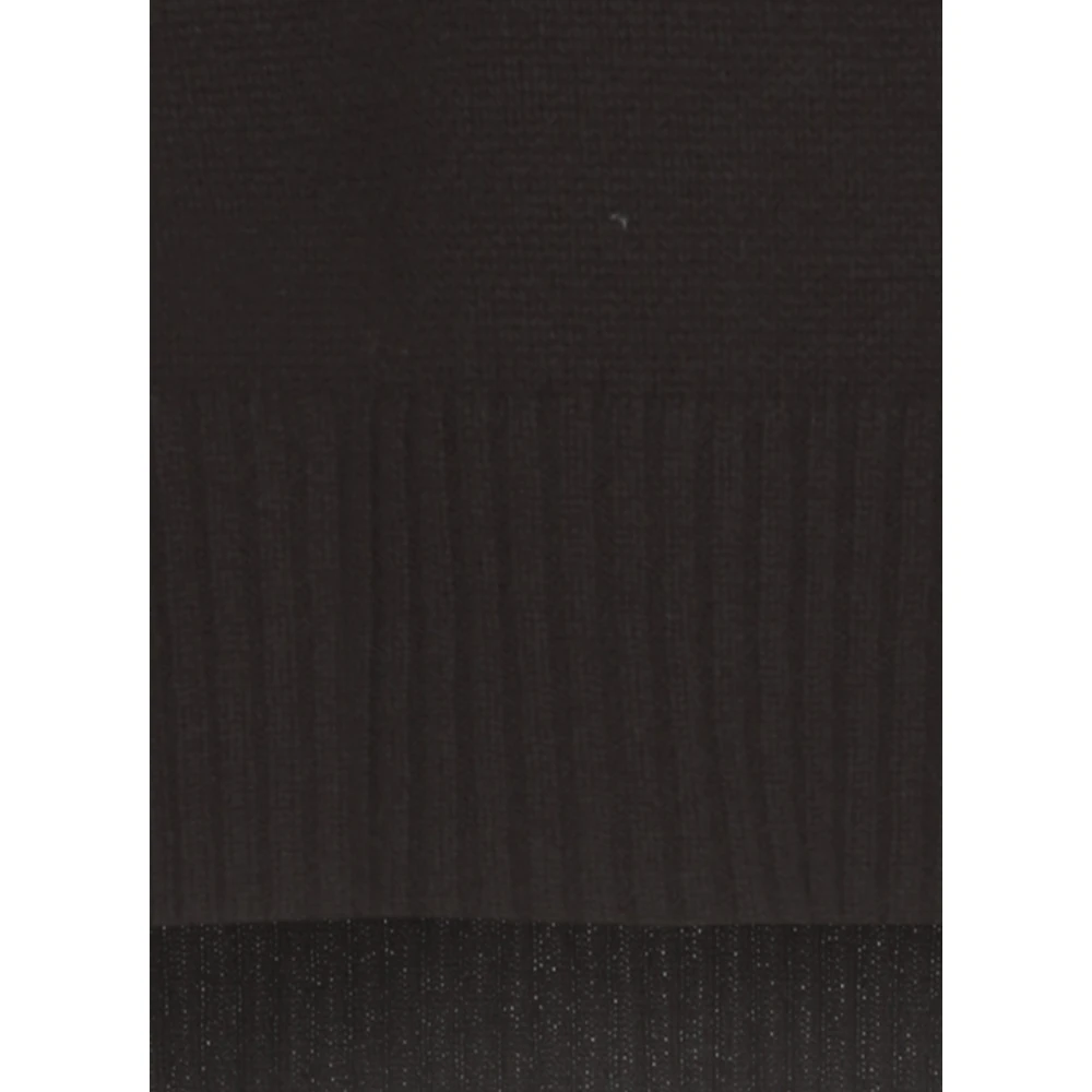 Kangra Zwarte Cashmere Crewneck Trui Vrouw Black Dames