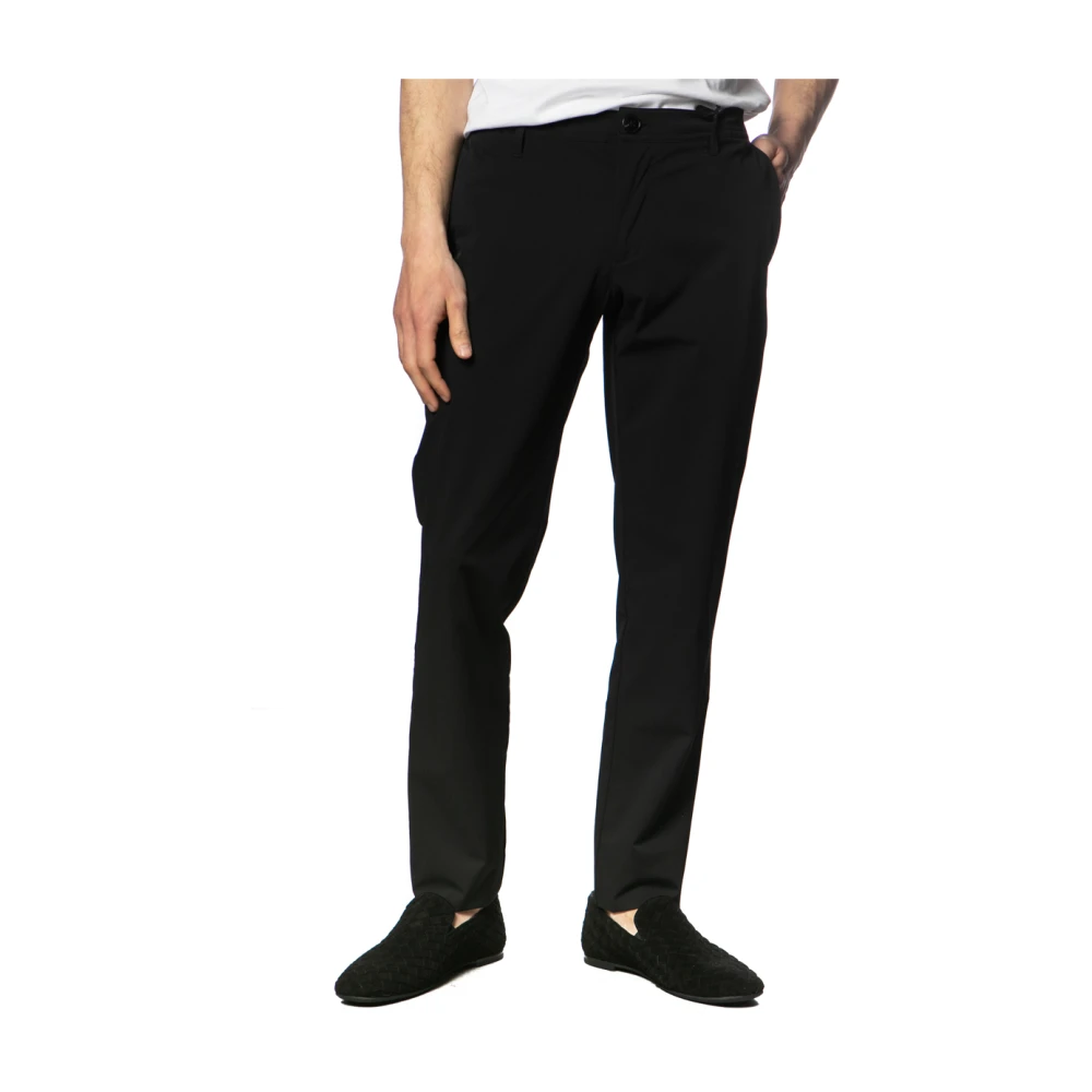 Armani Exchange Slim-fit Trousers Black Heren
