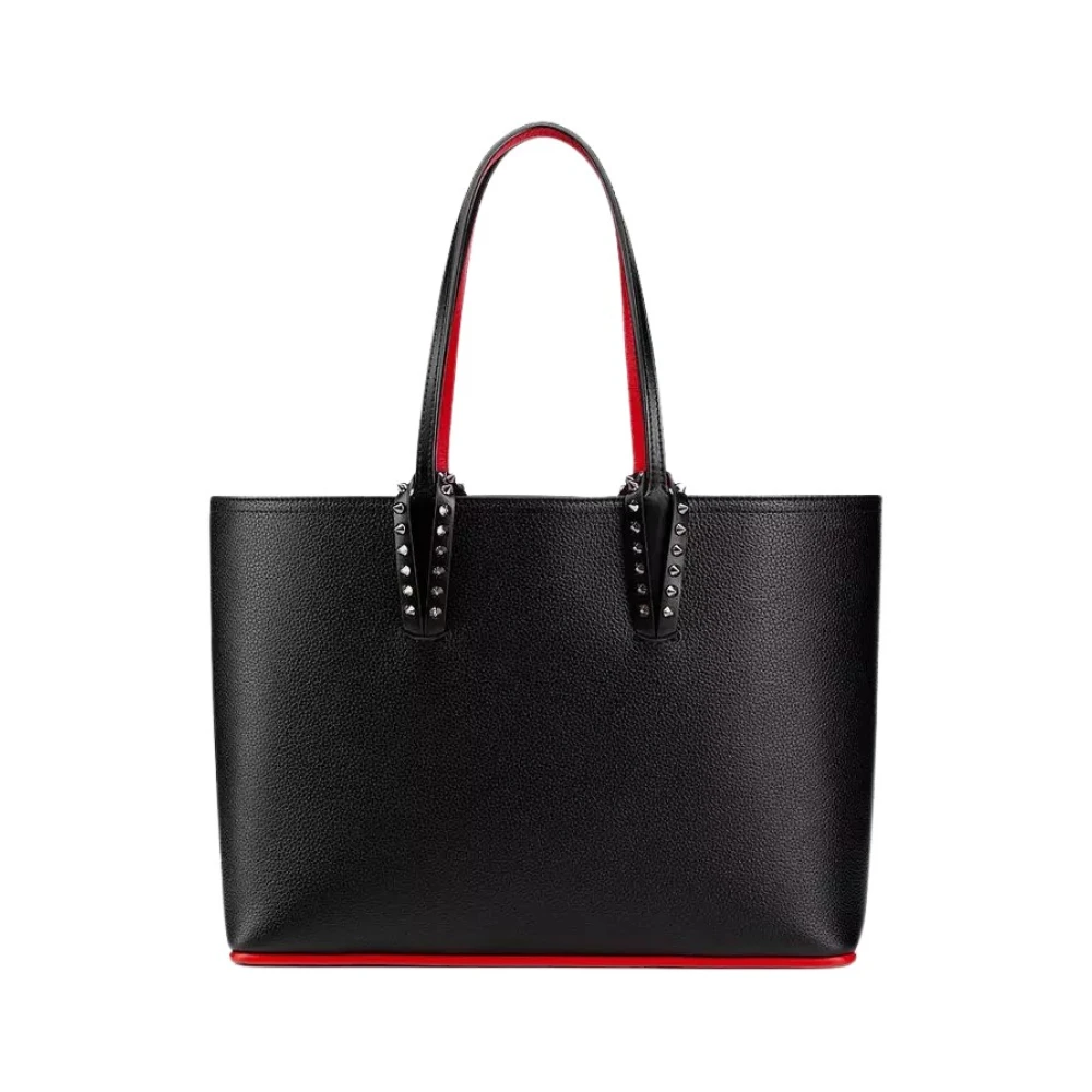Christian Louboutin Zwarte Cabata Kleine Leren Shopper Tas Black Dames