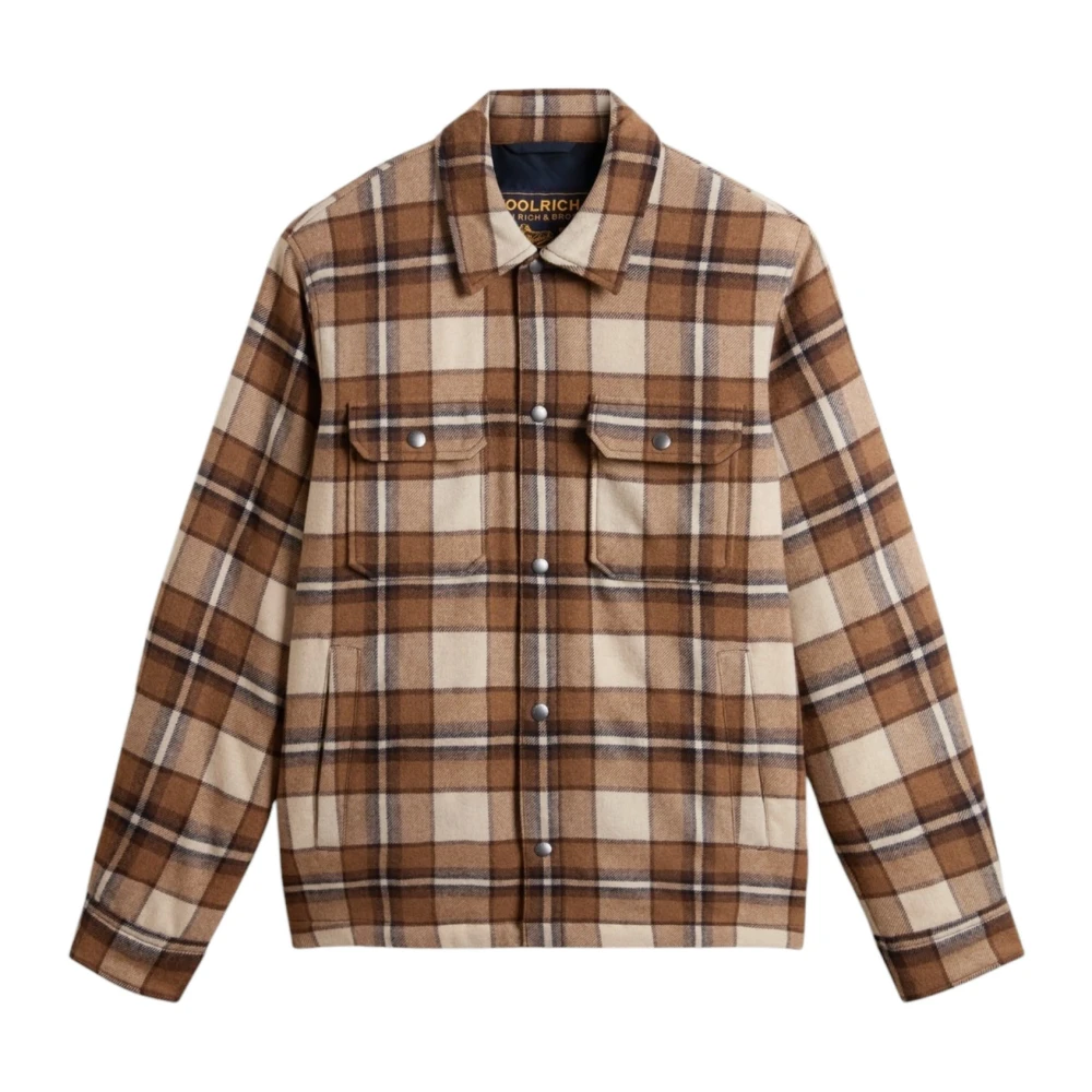 Woolrich Uomo Marrone - Camicia Giacca Check Alaskan - Jackets - L - Immagine 5