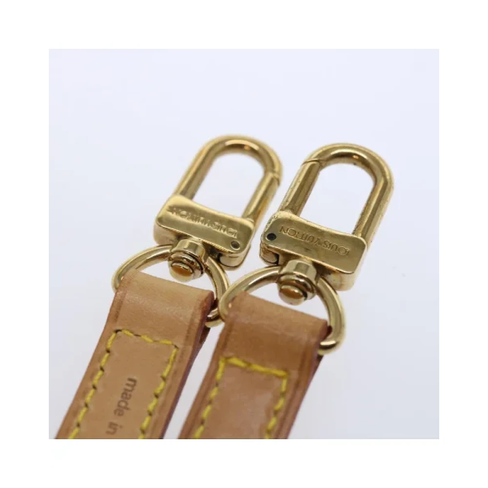Louis Vuitton Vintage Pre-owned Leather belts Beige Dames