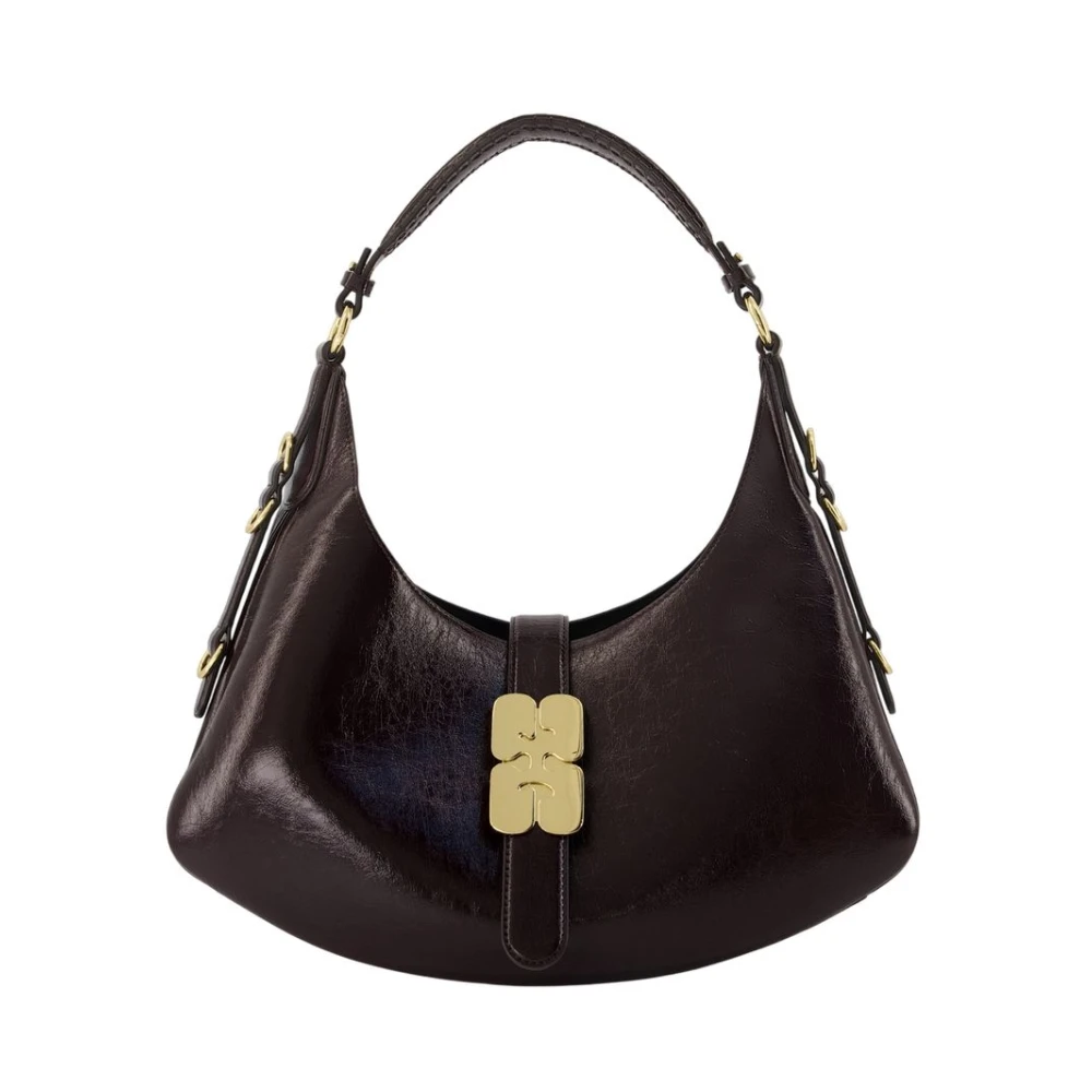Ganni Donna Marrone - Piccola Borsa Kat - Bags - One Size