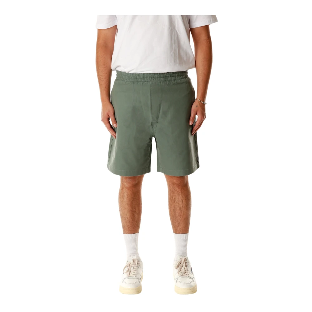 Carhartt WIP Canvas Relaxed Fit Shorts Green Heren