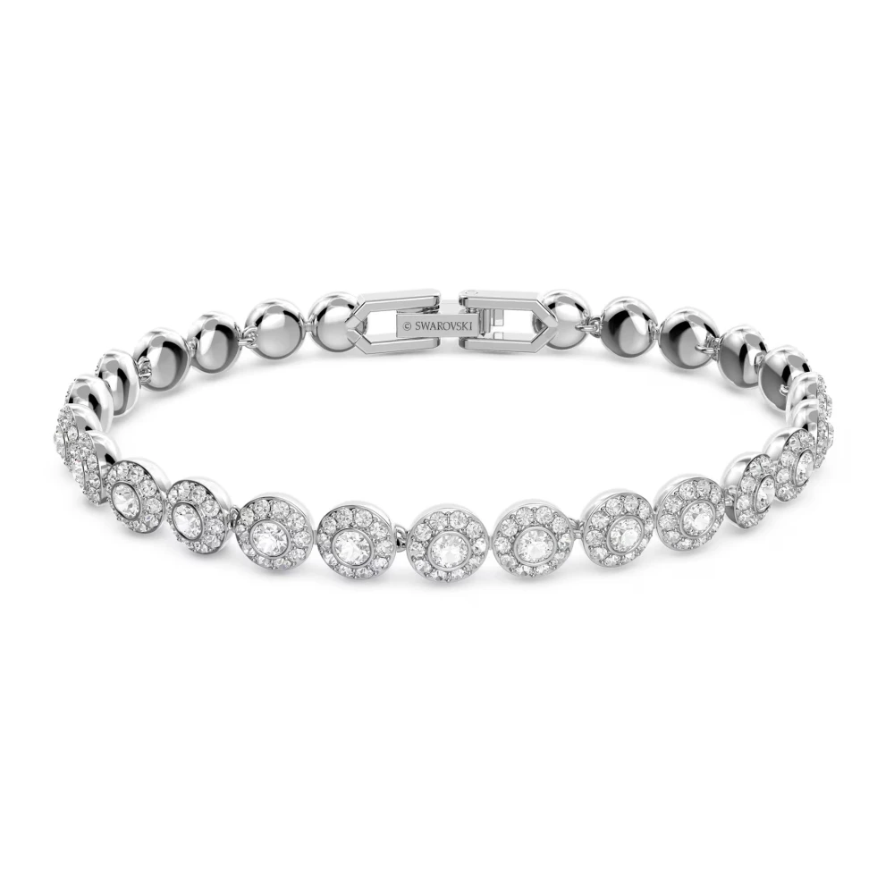 Swarovski - Angelic Armband In Weiß- 5071173 - Zeitlose Eleganz Mit Funkelndem Kristallpavé- Rhodiniert - Accessories - Damen - Grau - One Size - Bild 5