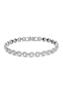 Angelic Armband i Vitt, 5071173 - Tidlös Elegans med Gnistrande Kristallpavé, Rhodinerat