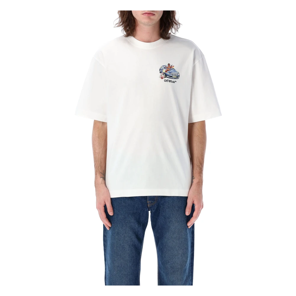 Off White Pijl Skate Tee White Heren