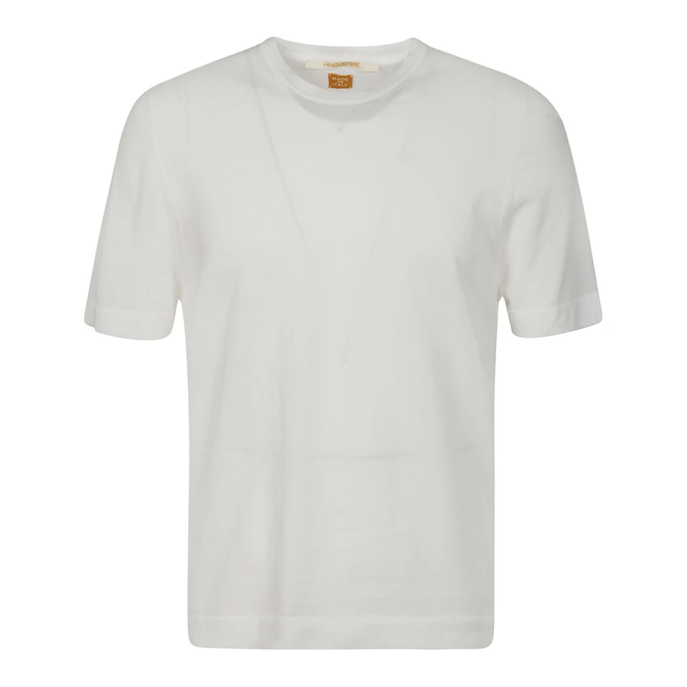 Hindustrie Lichtgewicht witte inkt T-shirt White Heren
